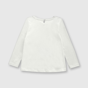 Polo de bebé niña mariposa de bebe niña mariposa off white