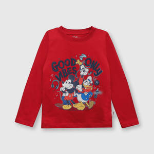 Polo de bebé niño Mickey y sus amigos red / rojo