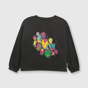 Polo de niña Avengers marengo