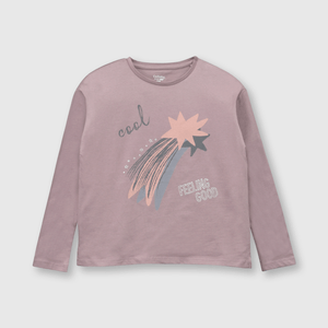 Polo de niña cometa espacial violeta