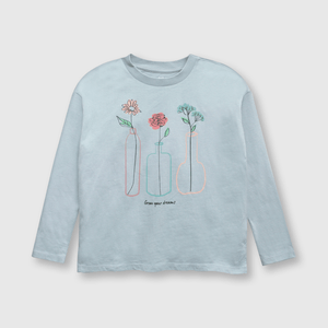 Polo de niña perro lavanda