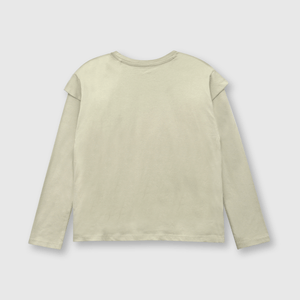Polo de niña vintage pistaccio