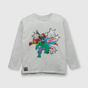 Polo de niño Marvel comics light melange