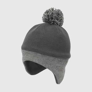 Gorro baby de bebé niño con polar fleece marengo