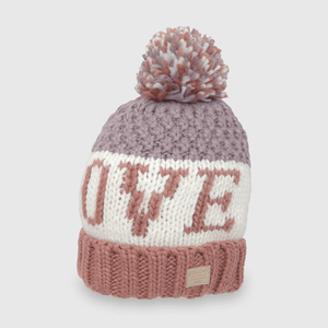 Gorro de niña de lana pink / rosado