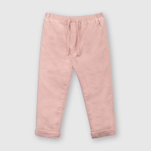 Pantalón de bebé niña de cotele rose