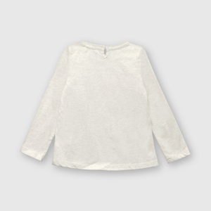 Polo de bebé niña felino light beige
