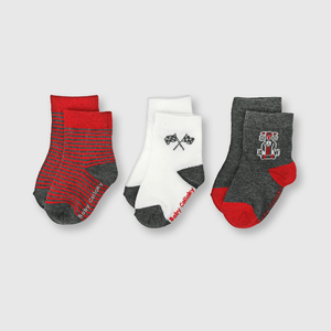 Medias de bebé niño 3 pack marengo