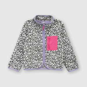 Polerón de bebé niña polar fleece off white