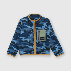 Polerón de bebé niño polar fleece blue denim