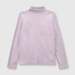 Polo de niña acanalada violeta