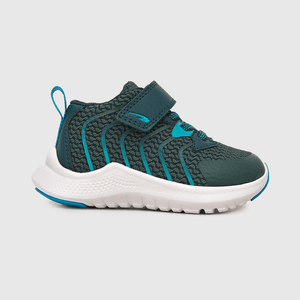 Zapatilla para niño niño velcro elástico basketball azul