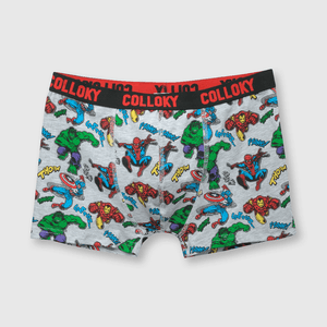 Boxer de niño 3 pack marvel Gris melange
