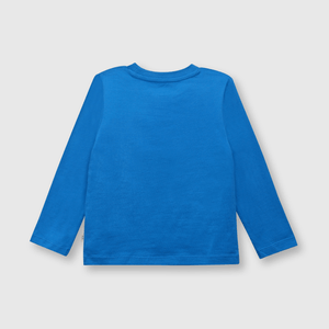Polo de bebé niño perros royal blue