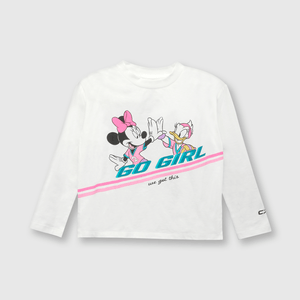 Polo de niña Minnie off white