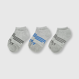 Medias de niño corto 3 pack Gris melange