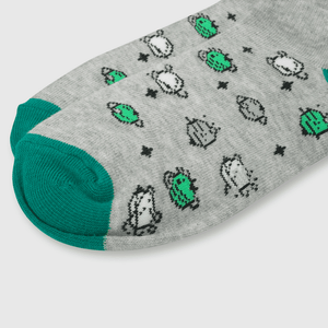Medias de niño corto 3 pack Gris melange