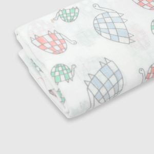 Pañal de bebé niño de muselina 3 pack off white