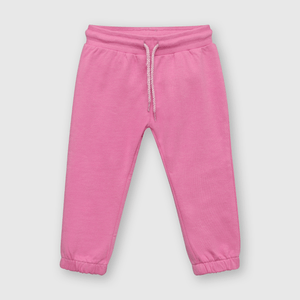 Pantalón buzo de bebe niña con elastico fucsia