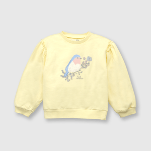 Polerón de bebé niña pajarito amarillo
