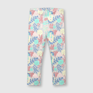 Leggings de bebé niña estampada de bebe niña estampada perla melange