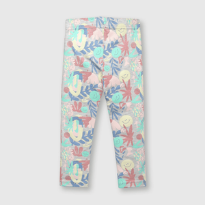 Leggings de bebé niña estampada de bebe niña estampada perla melange