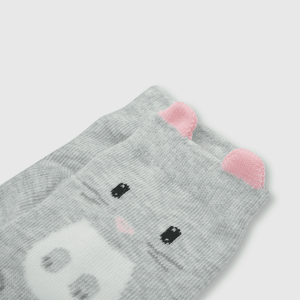 Medias de bebé niña 3 pack off white