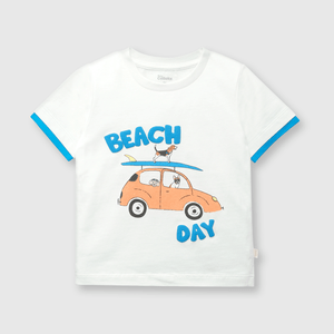 Polo de bebé niño beach off white