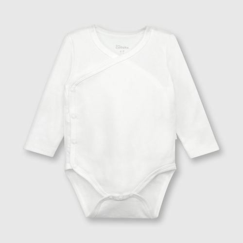 Body de bebé unisex de algodón 3 pack blanco / white