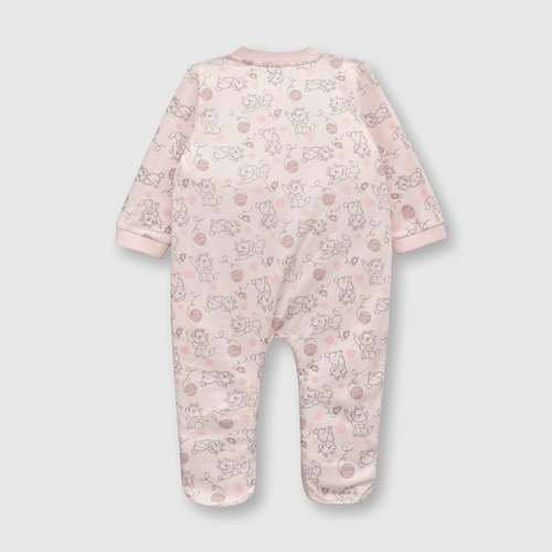 Pijama de bebé niña entero de algodón marie pink / rosado