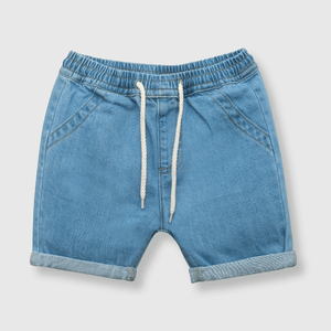 Bermuda de bebé niño mezclilla light denim