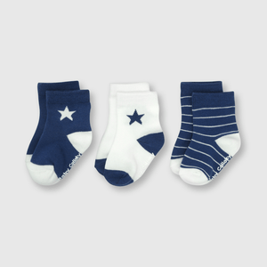 Medias de bebé niño 3 pack Denim
