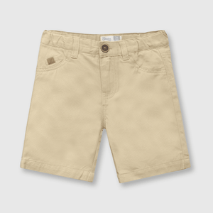 Bermuda de bebé niño gabardina khaki