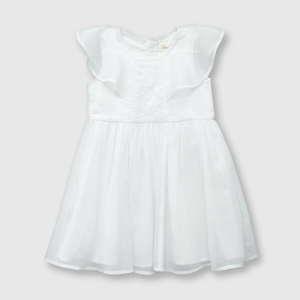 Vestido de bebé niña ceremonia blanco / white