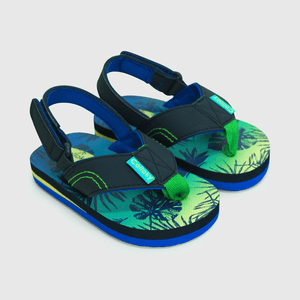 Hawaiana de niño playa estampada azul / blue
