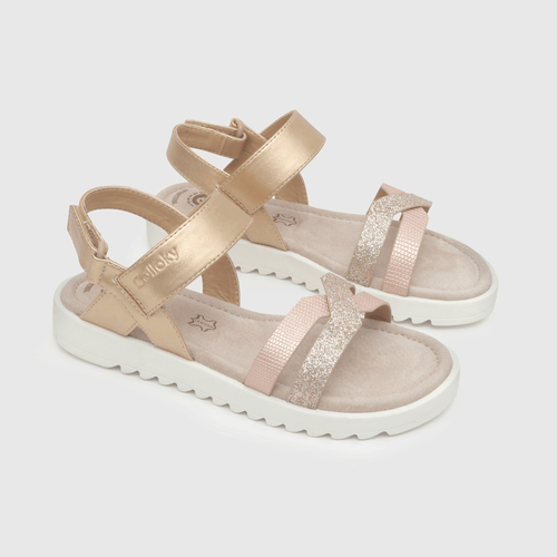 Sandalia de niña dark pink