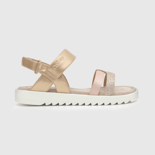 Sandalia de niña dark pink