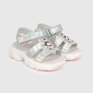 Sandalia de niña disney 100 minnie silver