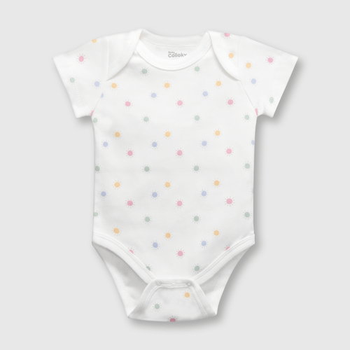 Pack bodies de bebé niña 5 pack off white