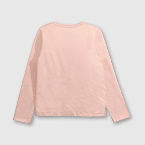 Polo de algodón perro divertido rose