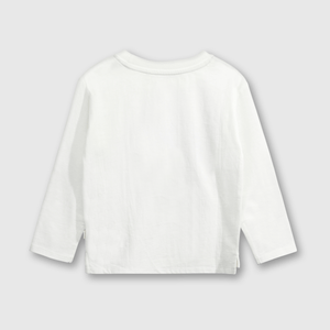 Polo de algodón perro off white
