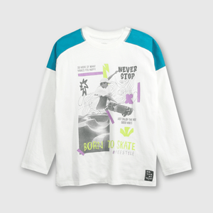 Polo de algodón skate off white