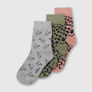 Medias 3/4 Colección Niña Gris melange