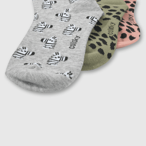 Medias 3/4 Colección Niña Gris melange