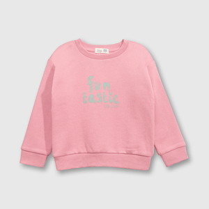 Polerón de niña chicle