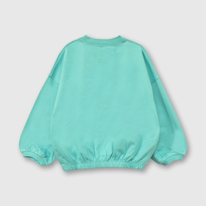 Polerón Colección Niña verde esmeralda