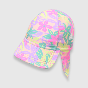 Gorro de bebé niña playa uv damasco