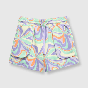 Short de niña sicodelico lila
