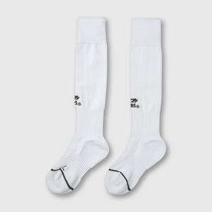 Medias Futbol Deportivo Unisex blanco