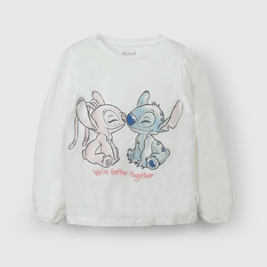 Polo Disney Niña blanco